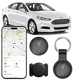 Undetectable GPS Tracker for Vehicles - Real-Time Tracking, No Monthly Fee/No SIM Card, Works with iOS Find My | Mini Hidden Magnetic GPS Locator, Ultra-Slim, IP68 Waterproof, 12-Month Working Time