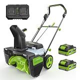 ETOOLAB 40V Cordless Snow Blower 20" Snow Thrower for Driveway/Patio
