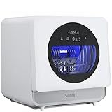 Silonn Portable Countertop Dishwasher | Triple-Jet Cleaning, Smart App Control, Built-In Water Tank & Dual Supply | Compact Design for Dorm, Apartment, RV