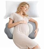 DONAMA Memory Foam Pregnancy Pillow, Maternity Wedge Pillow for Back Belly HIPS Support, Adjustable Maternity Pillows for Pregnant Women, Side Sleeping Pregnant Pillows with Cooling Pillowcase
