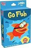University Games Go Fish Card Game - Jumbo Size, Colorful Animal Cards for Kids Ages 4 and Up, Fun Family and Educational Game