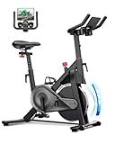 Superun Exercise Bike, Stationary Bikes for Home Gym with 32-Level Magnetic Resistance, 300LBS Capacity Indoor Cycling Bike with Comfortable Seat, LED Display