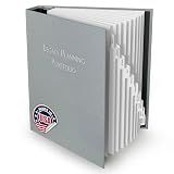 TRS Legacy Planning Portfolio | Important Documents Organizer Binder Kit, Family Emergency Organizer for Medical, Insurance, Passwords, Pets, 1.5" D-Ring with Pre-Labeled Tabs | Light Gray/Dove Linen