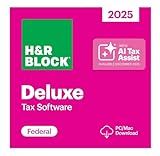 H&R Block Tax Software Deluxe 2025 Win/Mac [PC/Mac Online Code]