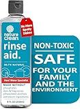 Nature Clean All Natural Dishwasher Rinse Aid Cleaner, Liquid Dishwasher Rinse Agent for Spot-Free Glass & Cutlery in Hard Water, Non Toxic Dish Washer Rinse Aid & Stain Remover, 8 oz/250ml, Pack of 1