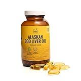 On Target Living Alaskan Cod Liver Oil 120 Soft Gels | Line Caught in The USA | Naturally Occurring Vitamin D | Rich in Omega 3 DHA/EPA
