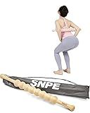 SNPE Cypress Wood Stick WaveGrip 8 - The Perfect Tool for targeted Massage Convenient Grip for Effortless use Relieve Tension in Your Neck, Shoulders, and Back with Added Benefit of Portability