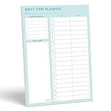 Sweetzer & Orange Time Block Planner. Undated Organizer To Do List Notepad. 7x10” Day Scheduler Productivity Task Pad. Checklist Diary, Work Journal, Appointment Pad, Daily To Do List Daybook
