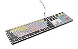 KB Covers Pro Tools Shortcut Backlit Aluminum Keyboard for Windows PC – 150+ Color-Coded Audio Editing Keys, US Layout, USB Wired, Compatible with Desktop & Laptop PCs