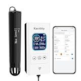 kactoily Smart Aquarium Water Monitor, Salinity pH ORP TDS EC Temp Multi-Parameter Tester for Freshwater Saltwater Fish Tanks Real-Time Alerts Upgraded Version
