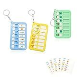 Portable Visual Schedule Keychain for Kids & Adults with 3 Colors, Detachable ADHD Routine & Chore Chart Board, Autism Focus Tools for Home, School, Travel ﻿ ﻿