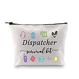 GJTIM Dispatcher Survival Kit Zipper Pouch EM-T Emergency Dispatcher Makeup Bag for 911 Dispatcher Appreciation Gift (Survival Kit Dispatcher bag)