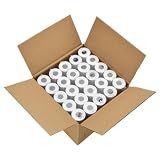 MFLABEL 2 1/4" Thermal Paper Rolls - 50 Rolls of 2.25 x 50' Credit Card Receipt Paper, Compatible with Clover POS, Visa/MasterCard Terminals, & Standard Credit Card Machines