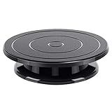 Kootek 11 Inch Rotate Turntable Sculpting Wheel Revolving Cake Turntable Black Painting Turn Table Lightweight Stand for Paint Spraying Spinner, Cake Decorating, Displaying Item