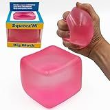 Premium Big Block Squeez'M Cube – 35% Larger Than The Standard Squishy Cube, Toy for Kids & Adults - Sensory Fidget for Stress Relief, Focus & Play – Colorful, Durable, Gift-Ready – ASTM Certified 3+