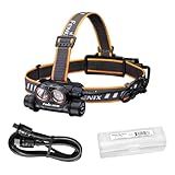 Fenix HM75R 1600 Lumen USB-C Rechargeable Headlamp, Battery Extender Pack Included for Extra Long Runtime, White and Red Beams, for Site Operation, Search and Rescue, Caving, Hiking
