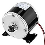 Vevitts Small Brushed Permanent Magnet Electric Motor for E Scooter Drive Speed Control 24V 350W 3000RPM