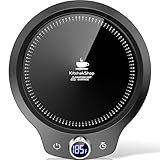 Fast Heating Mug Warmer - 4 Temp Settings & 1-12H Timer, Coffee Cup Warmer Plate for Desk Auto Shut Off, Ideal Beverage Warmer Gift for Coffee, Tea, Milk (Black)