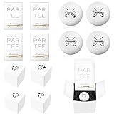 Daileeby 4 Sets Groomsman Proposal Gift Box with Golf Balls, Bamboo Tees, and Invitation Cards - Wedding Gifts for Groomsmen, Best Men, Golf DIY Gift Set, White