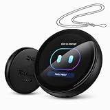 Z01 PRO AI Companion Digital Badge, Wearable Bluetooth 6.0 AI Language Practice for 60 Languages, Offline HD Touch Screen, Customizable Patterns, No Wi-Fi Needed, All-in-One Smart Assistant