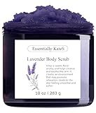 Lavender Body & Foot Scrub 10 oz - A blend of lavender essence, shea butter, and coconut oil for a fragrant journey to a serene countryside - The best stocking stuffer.