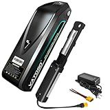VATOSO 48V Lithium Ebike Battery, 12Ah/16Ah/20Ah, w/ 30A BMS, for Electric Bicycles & E-Motorcycles(100W-1500W), Includes 2A Charger XT60 Connector (48V12AH (with Charger))