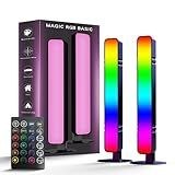 LED Light Bar, Music Sync RGB Light Bar, USB Ambient Lamp, Color Changing Gaming TV Backlight with Remote Control, 15 Dynamic Modes for Room Gaming Decoration