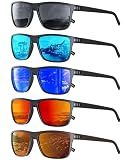CIFOYA Sunglasses-Men Polarized Mens Sunglasses: Classic Women Sun Glasses UV Protection for Fishing Driving Golf 5PACK
