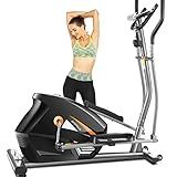 Elliptical Exercise Machine with APP, Heavy-Duty Elliptical Cross Trainer for Home Use, 10-Level Resistance, Max User Weight 500 lbs, Ideal for Indoor Workout & Fitness