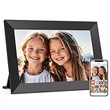 Frameo 10.1 Inch WiFi Digital Picture Frame, Smart Cloud Electronic Photo Frame with HD IPS Touch Screen Slideshow 32GB Memory Auto-Rotate Wall Mount, Share Photos/Videos from Phone by Frameo App