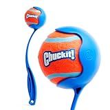Chuckit! Dog Ball Launcher 12M Sport with 12" Handle Length for Medium 2.5" Dog Balls For Dogs 20-60 lb, Plastic Pet Fetch Ball Thrower, Perfect for Kids, Made in USA, Blue