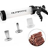 OUTIMATE Jerky Gun Kit Food Grade Plastic, 1LB Capacity with 3 Nozzles