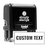Custom Text Office Stamp | 4 Different Sizes | 20 Designs | Multiple Color Options | Up to 3 Lines of Text | Perfect for Quick Validation of Office Documents (Custom Text, Xtra Large)