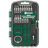 ROLICY Precision Screwdriver Kit, 43 in 1 with 36 Bits Multi-Function Repair Tool Kit, Magnetic Driver Kit with Suction Cup, Mini Pry Bar and Sim card opener for Smartphone, Game Console, Tablet, PC