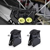 URLWALL 2PCS Brake Pad with Cooling Fin for Sur Ron Light Bee X/S Segway X160 X260 Talaria Sting MX3 R MX4 Shimano H03C, Rear Front Disc Brake Pad Durable Electric Dirt Bike Brake Pads Motorcycle Part