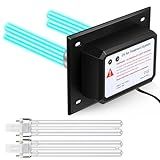 Qualirey 26W HVAC UV Light Sanitizer Air Purifier for Whole House, 110V Dual UV UVC Light in Duct for HVAC Duct Filter, UV Duct Air Purifier for AC Air Conditioning