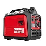 PowerSmart 3600 Watt Portable Inverter Generator, Quiet Technology, 30 Amp for Home Use, Camping