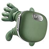 CreaCare Bionic Neck Massager with Adjustable Heat, Portable Deep Tissue 4D Kneading Electric Shoulder Massager, Compact Design with Soft Silicone Massage Heads for Relaxation and Comfort