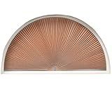 Redi Shade No Tools Original Arch Light Filtering Cellular Fabric Shade Natural, 72" W x 36" H