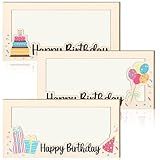 Beeveer 3 Pieces Birthday Money Gift Holder Wooden Card Box Cash Holder Cash Envelope Money Wallet Birthday Gift DIY Present for Party