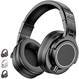 New Bee Studio Headphones, Wired Headphones with 50mm Drivers, Professional DJ Headphones for Recording Mixing Podcast Guitar Piano, 210g Ultra-Lightweight Design, 3.5/6.35mm Jack