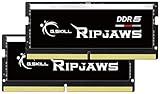 G.SKILL Ripjaws DDR5 SO-DIMM Series DDR5 RAM 32GB (2x16GB) 4800MT/s CL34-34-34-76 1.10V Unbuffered Non-ECC Notebook/Laptop Memory SO-DIMM (F5-4800S3434A16GA2-RS)