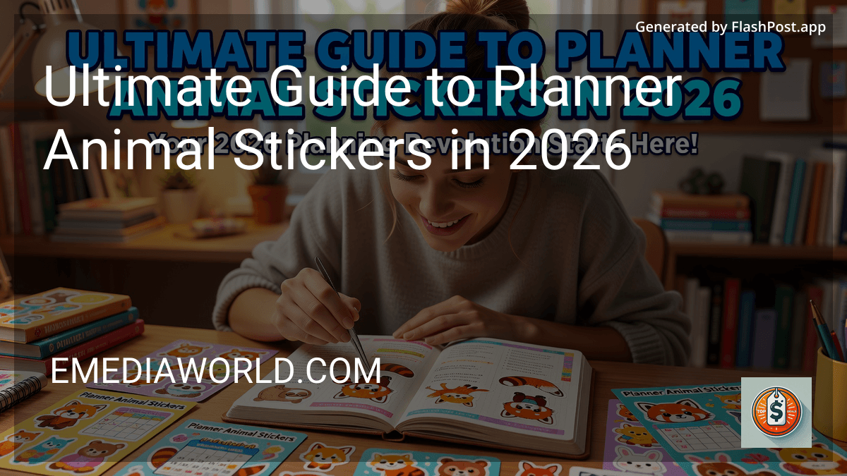 Ultimate Guide to Planner Animal Stickers in 2026 preview