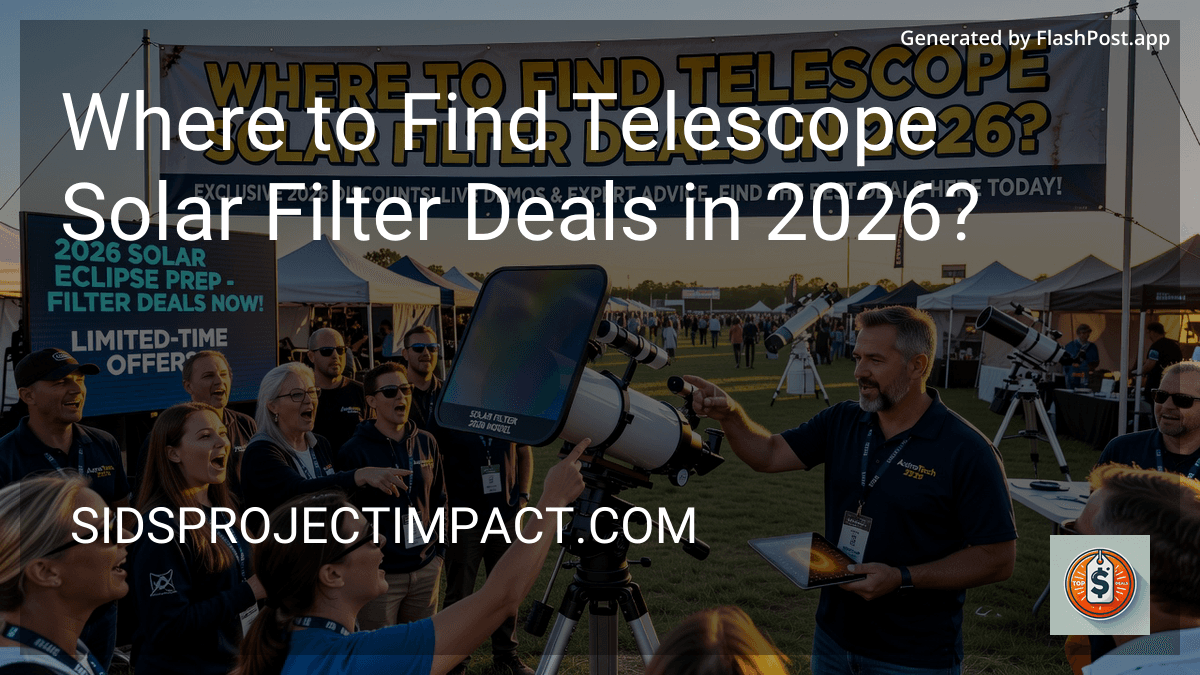 Where to Find Telescope Solar Filter Deals in 2026? preview