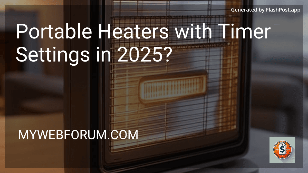 Portable Heaters with Timer Settings in 2025? image