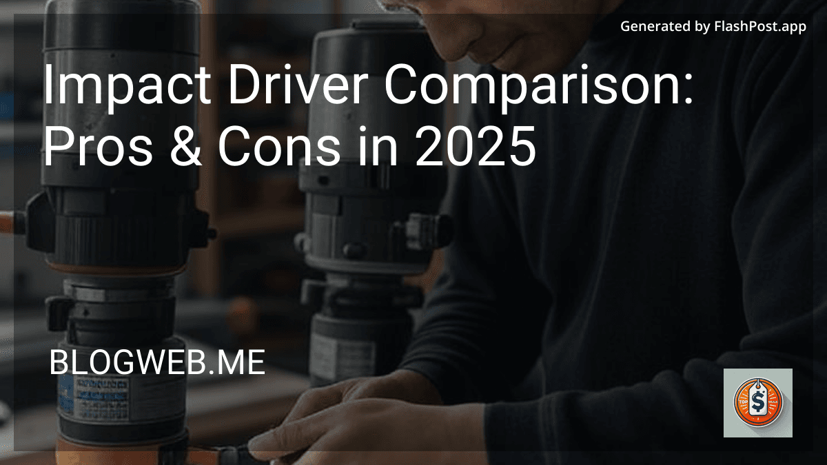 Impact Driver Comparison: Pros & Cons in 2025 image