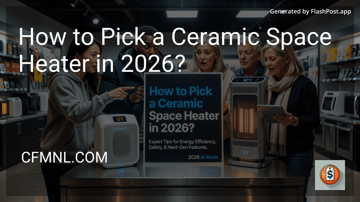 How to Pick a Ceramic Space Heater in 2026?