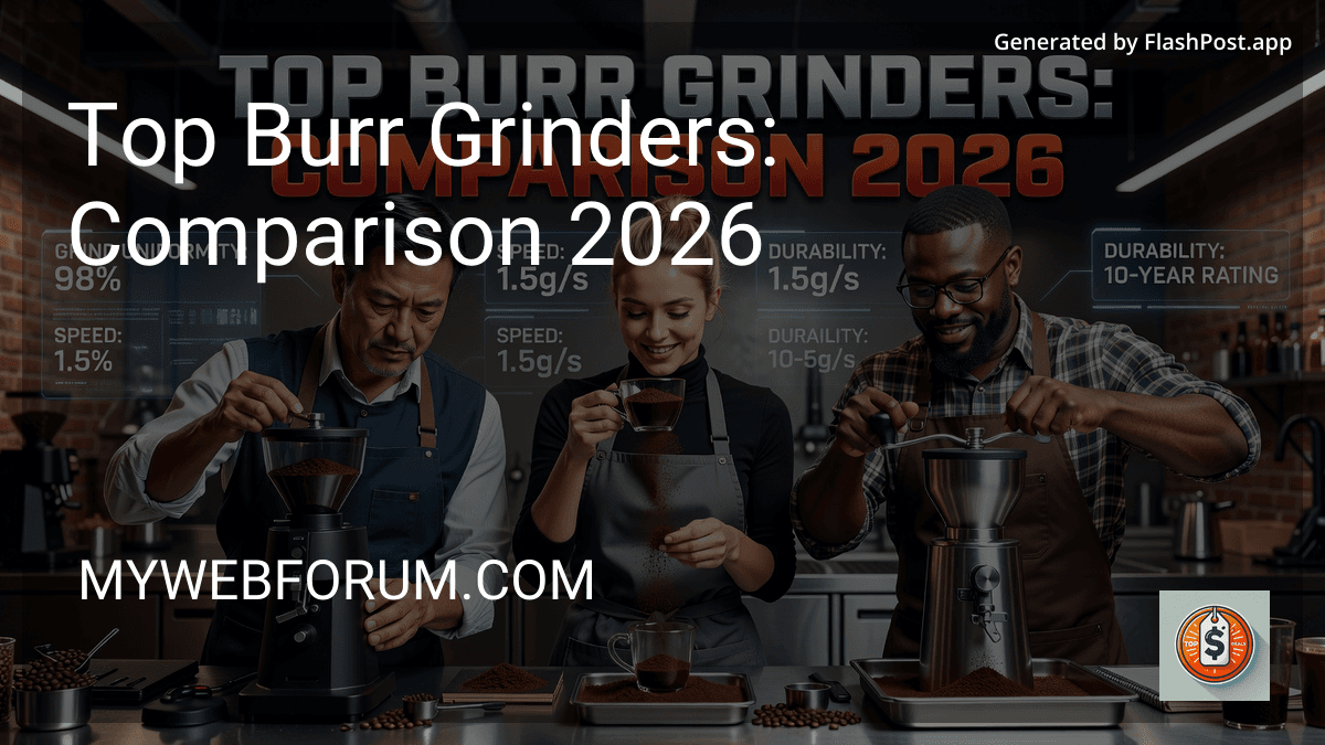 Top Burr Grinders: Comparison 2026 in 2026 preview