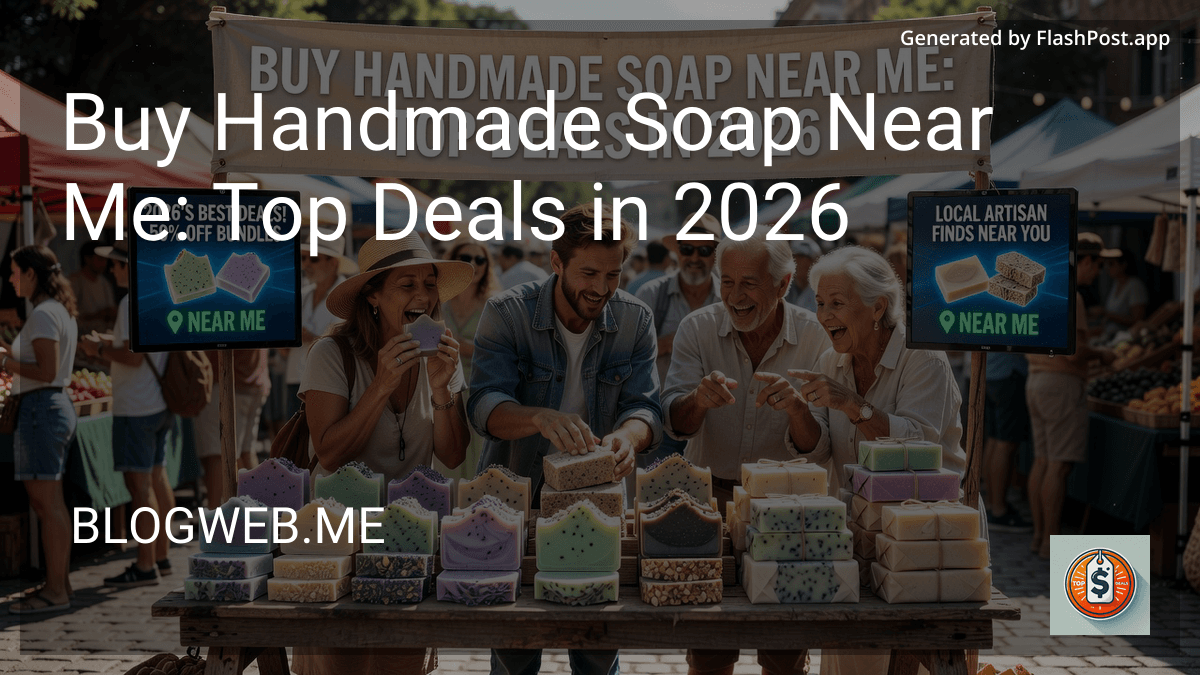 Buy Handmade Soap Near Me: Top Deals in 2026