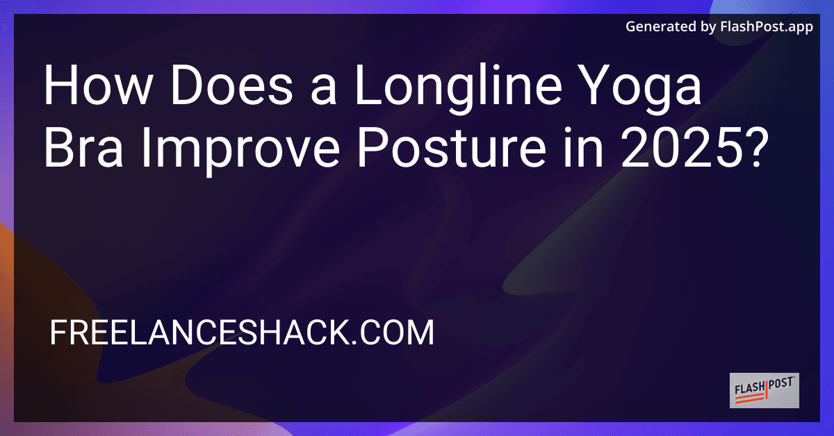 How Does a Longline Yoga Bra Improve Posture in 2025? preview